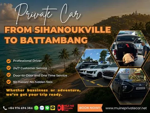 Sihanoukville to Battambang Private Car Transfer
